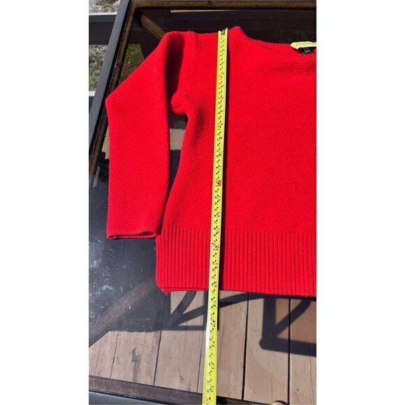St. John Red Wool Sweater Size 4 - Picture 6 of 10